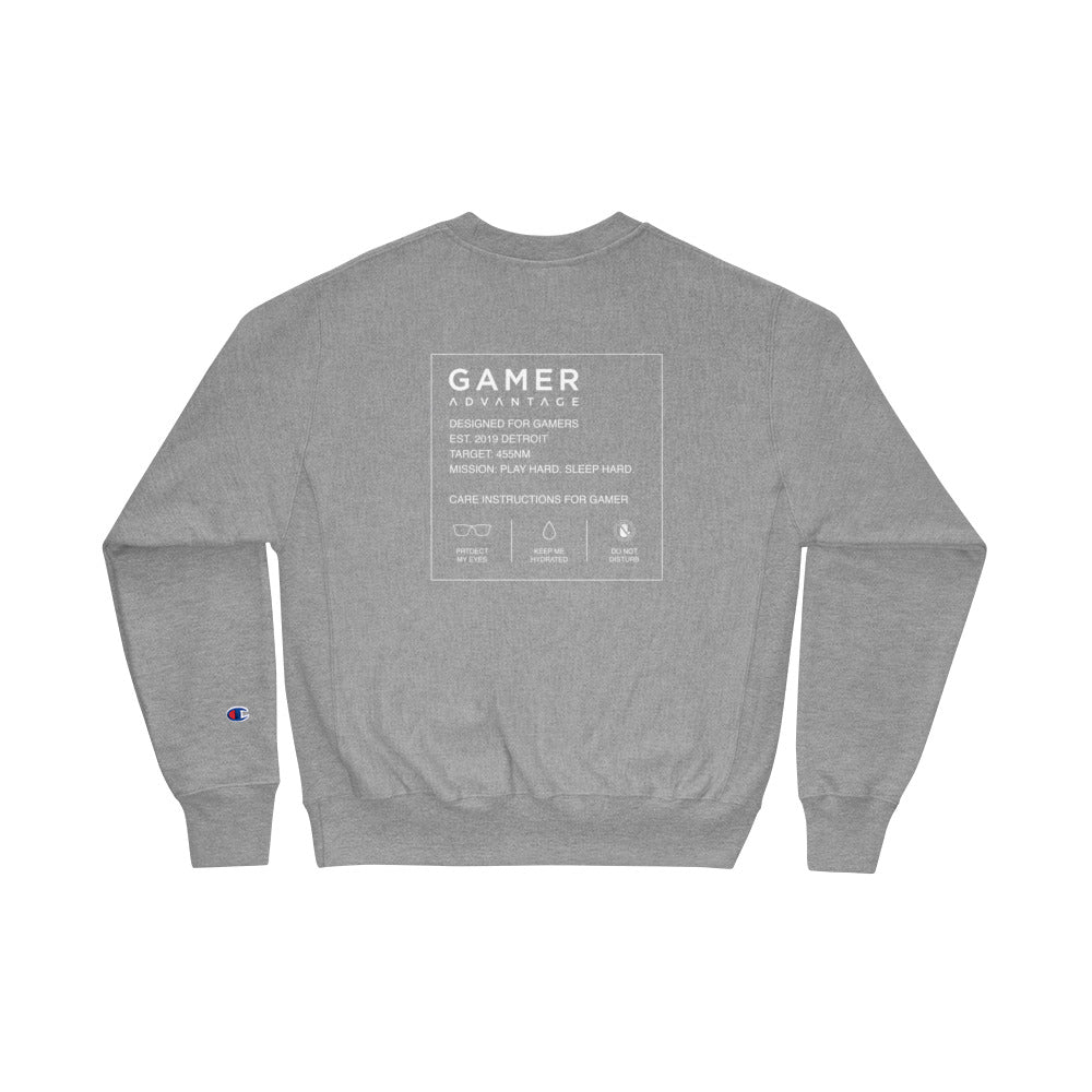 Champion Sweatshirt Gamer Care Instructions Back