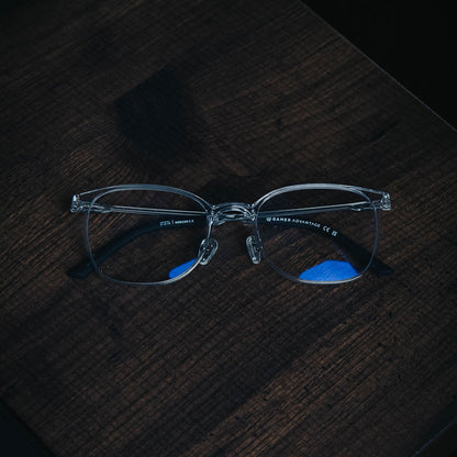 Clear Gaming Glasses Front Blue Light Blocking Lens 