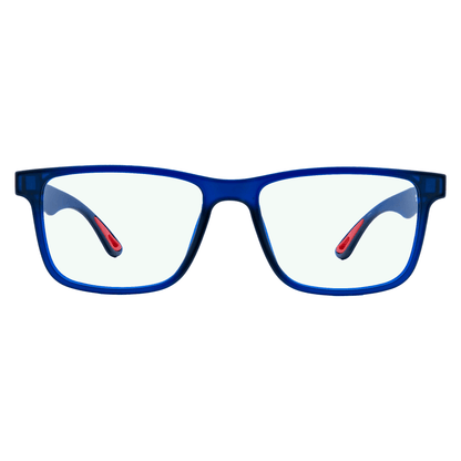 Blue Gaming Glasses Front Sleep Lens 