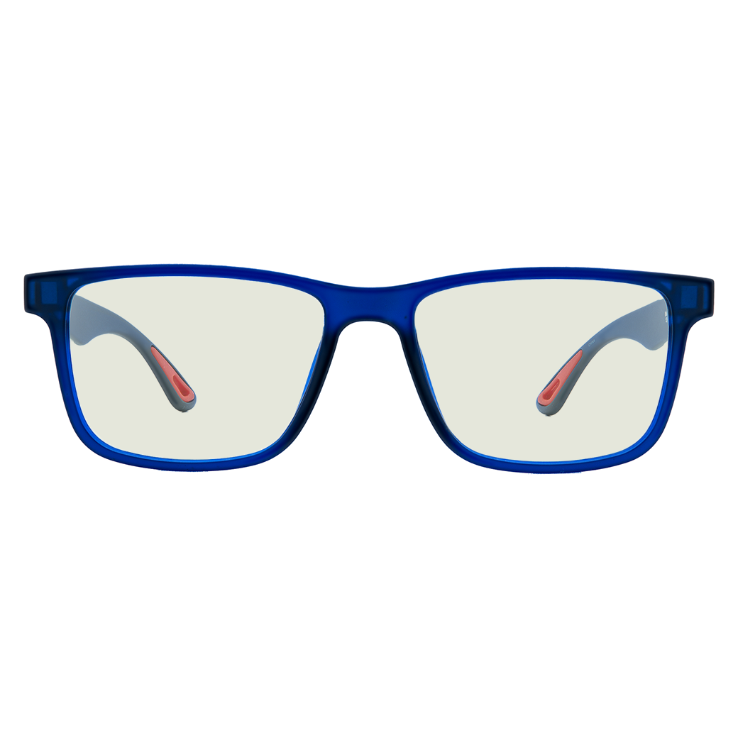 Blue Gaming Glasses Front Sleep Lens 