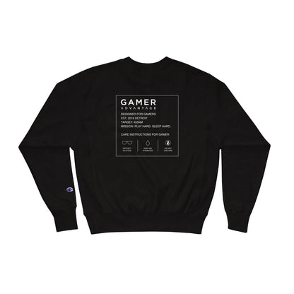 Champion Sweatshirt Gamer Care Instructions Back