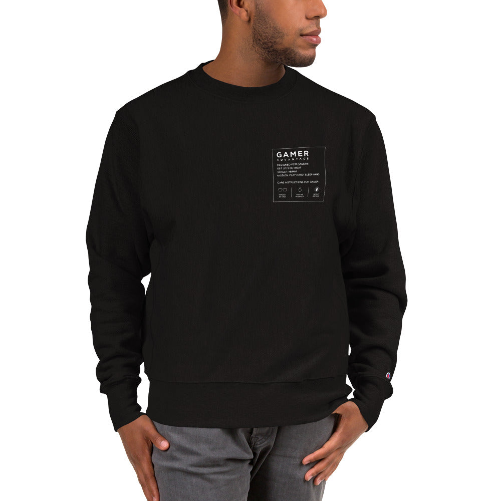 Champion sweatshirt black mens best sale